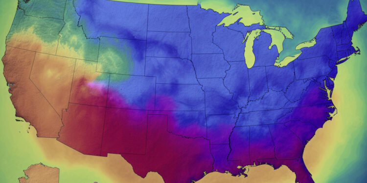 ¿Cómo está el clima hoy en los Estados Unidos?