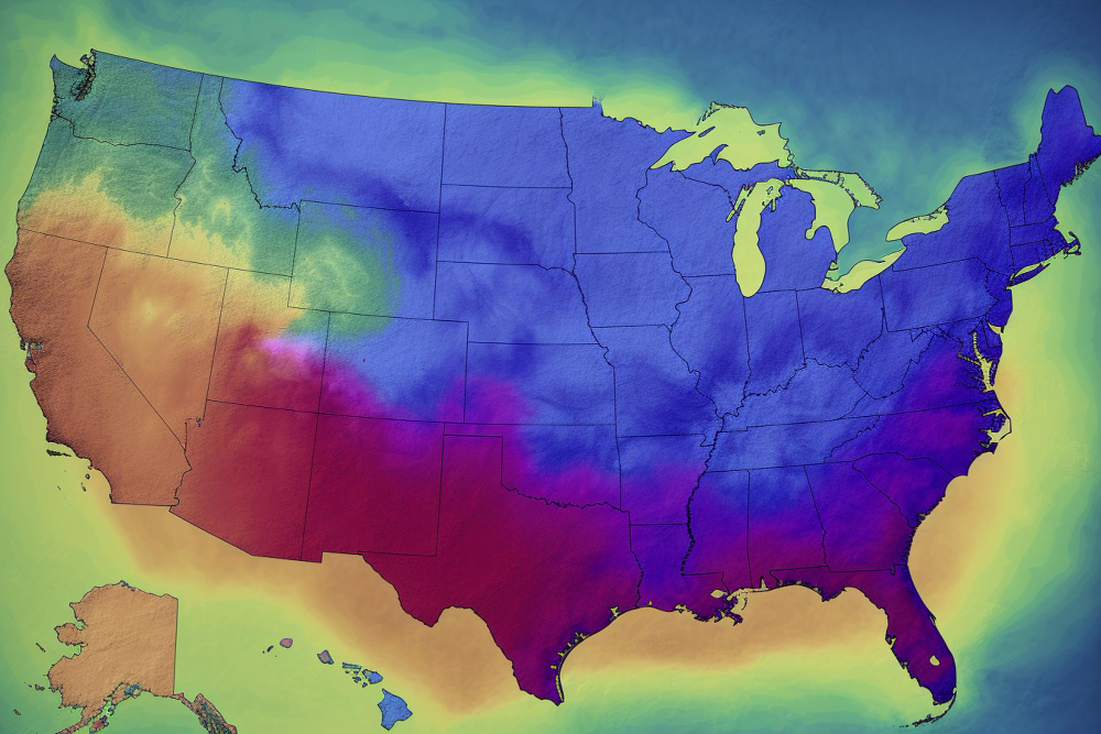 ¿Cómo está el clima hoy en los Estados Unidos?